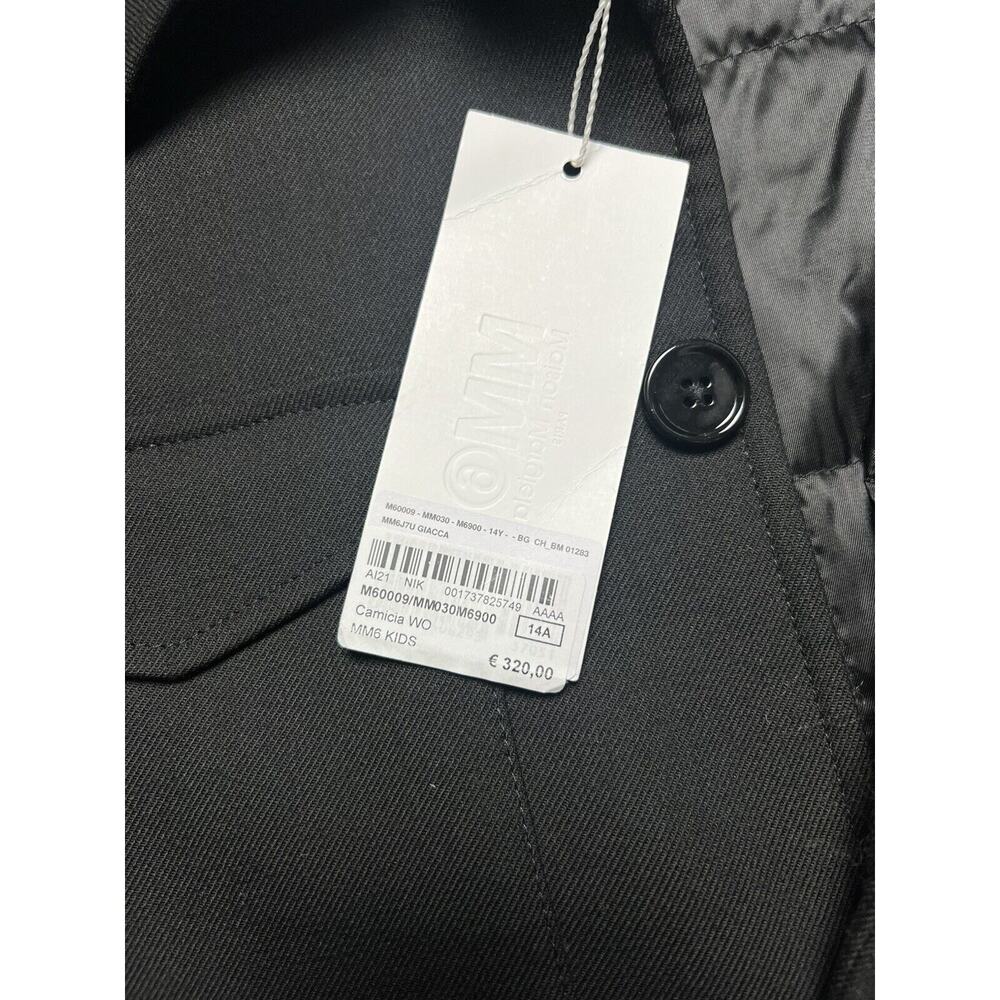 MAISON MARGIELA MM6‎ KIDS Teen Unisex Chore Coat Jacket Wool 14A €320 MSRP NWT - Picture 6 of 13